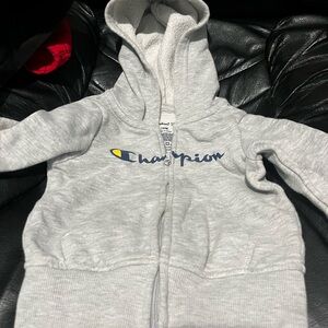 Champion Toddler Gray Zip-Up Hoodie